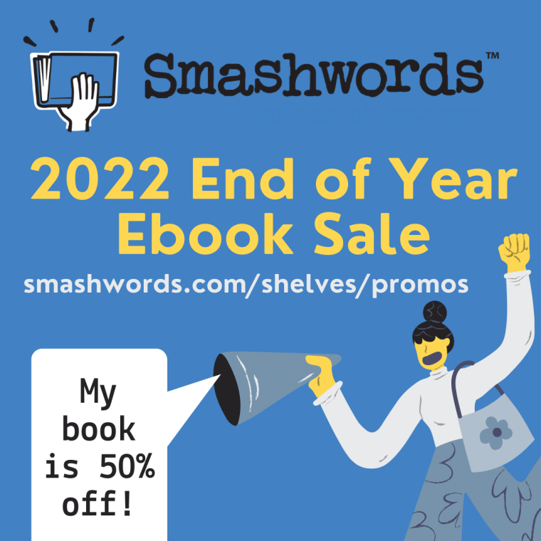 Smashwords Year End sale 50% off badge